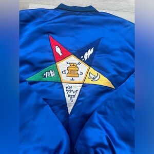 Vintage Bomber Men Blue Jacket Size Large /XL ‘Randy’